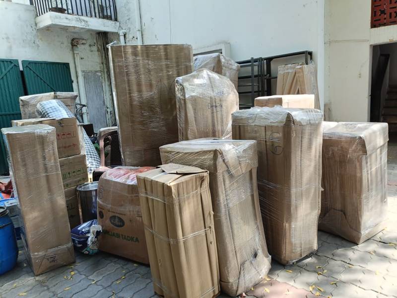 Household goods packed by DLF Cargo Movers in Gurgaon
